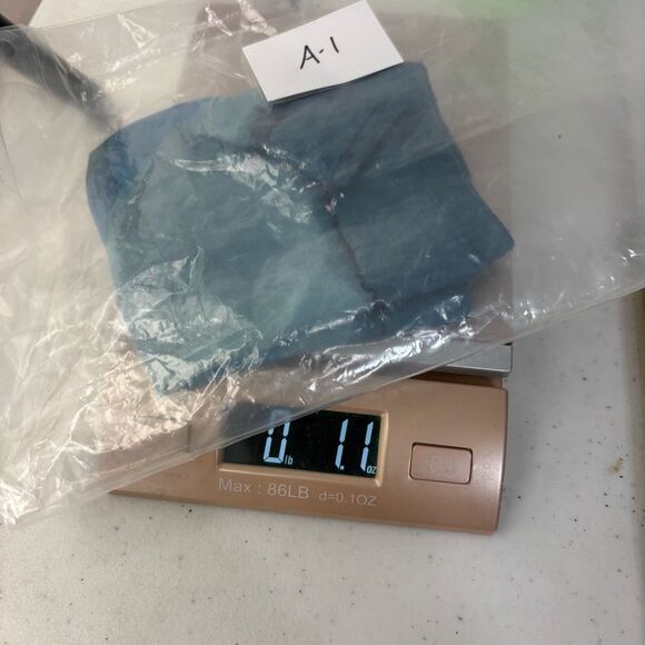 The Sak Vintage Silk Blue & Green Watercolor Scarf Fairy Office Old Money Artsy - Picture 9 of 9